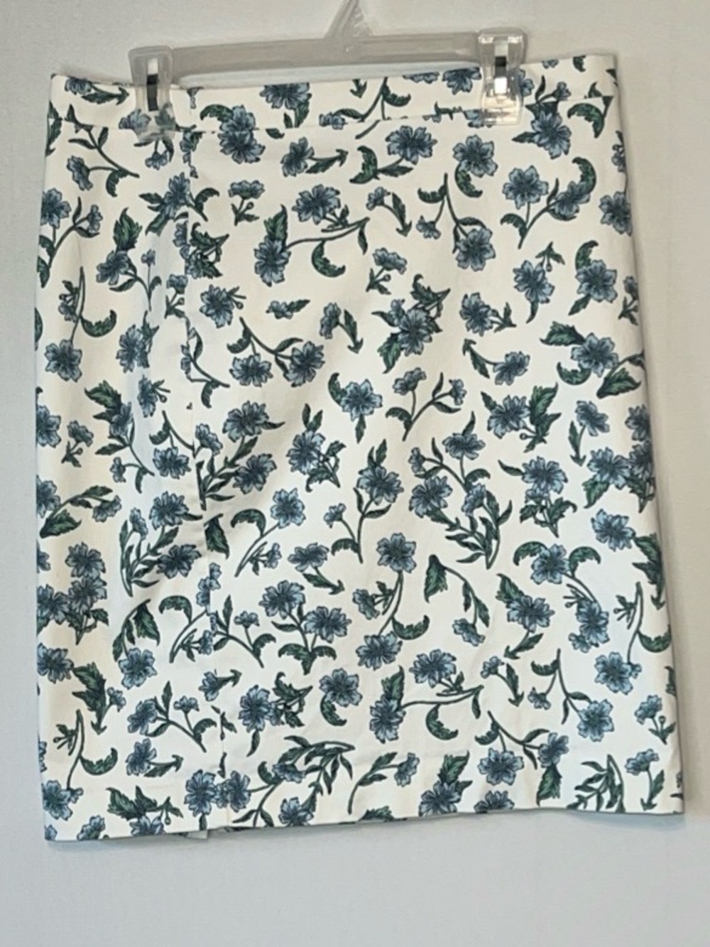 J Crew Skirt Womens Size 12 Floral A-line Back Zip Lined.